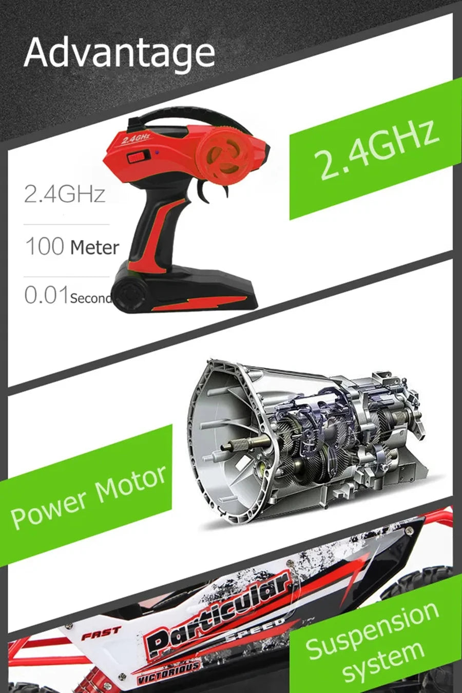4WD Remote Control Off Road RC Car Radio Climbing Super Alloy Truck Buggy 4x4 RTR Vehicle Electric Toy for Children Kid Gift