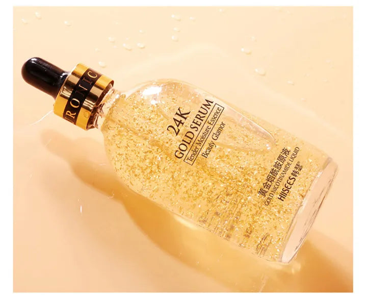 24k Gold Face Serum Brightening Skin Care Products Hyaluronic Acid Niacinamide Facial Nourish Smooth Care Beauty Health