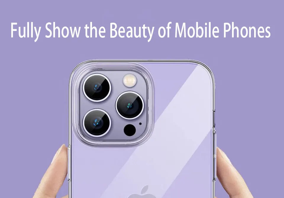 Ultra Thin Clear Phone Case for iPhone 16 15 14 13 12 11 Pro Max Mini X XR XS 7 8 Plus Soft TPU Silicone Transparent Back Cover