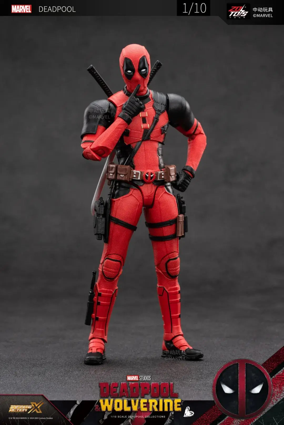 Deadpool & Wolverine Action Figure ZD Original Thor 1/10 X-Men Limited Guardians of The Galaxy Lord Cartoon Toys for Kids Gift
