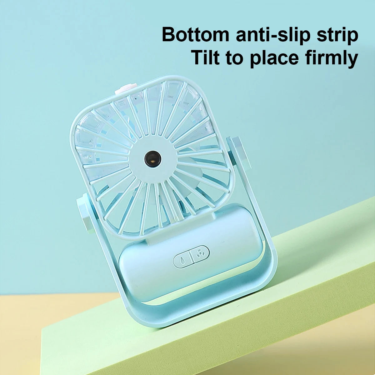 Handheld Fan Mini Air Conditioner USB Rechargeable Portable Humidifier Mist Cooler Cooling Spray Humidifier Fan for Home/Office