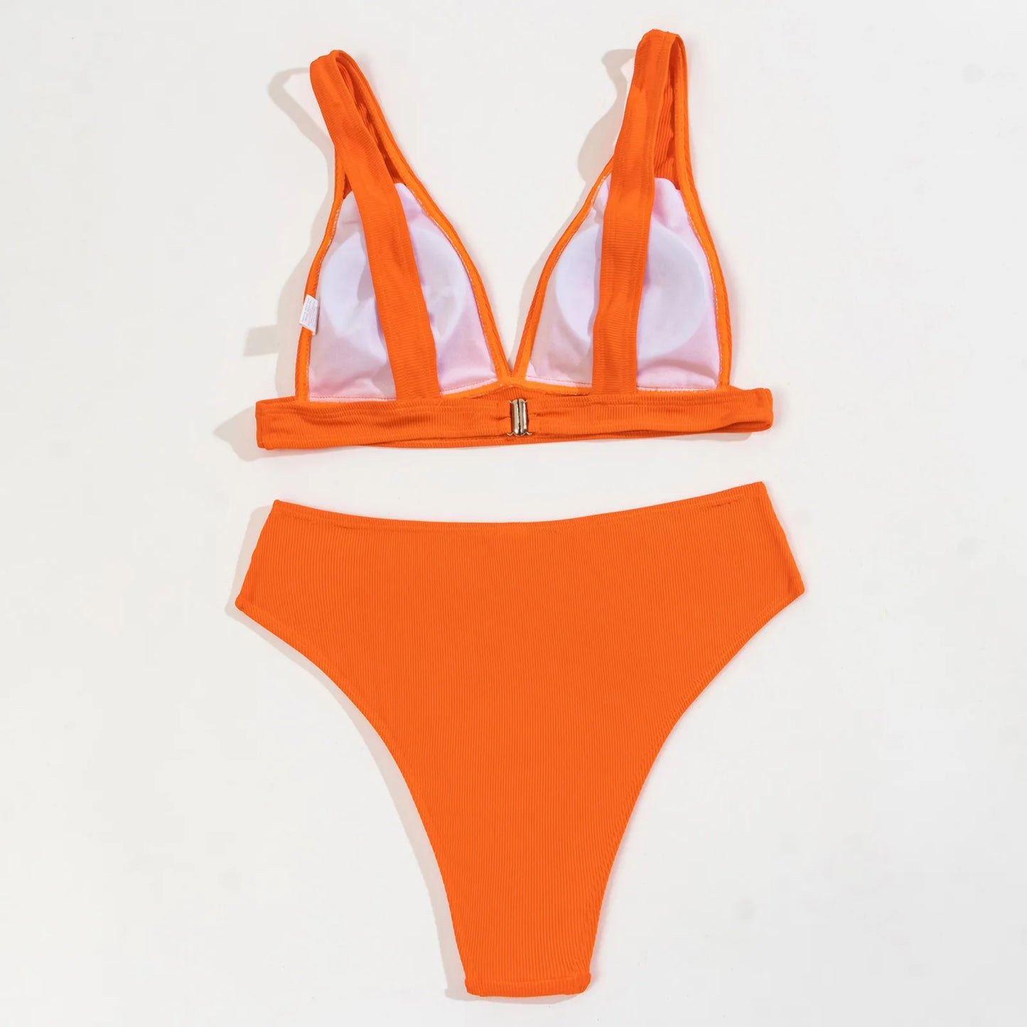 Women Swimwear Bikinis Soild Color Chest Paded Crop Tops And Shorts Brazilian Beach Wear 2 Piece Swimsuits For Women Biquini