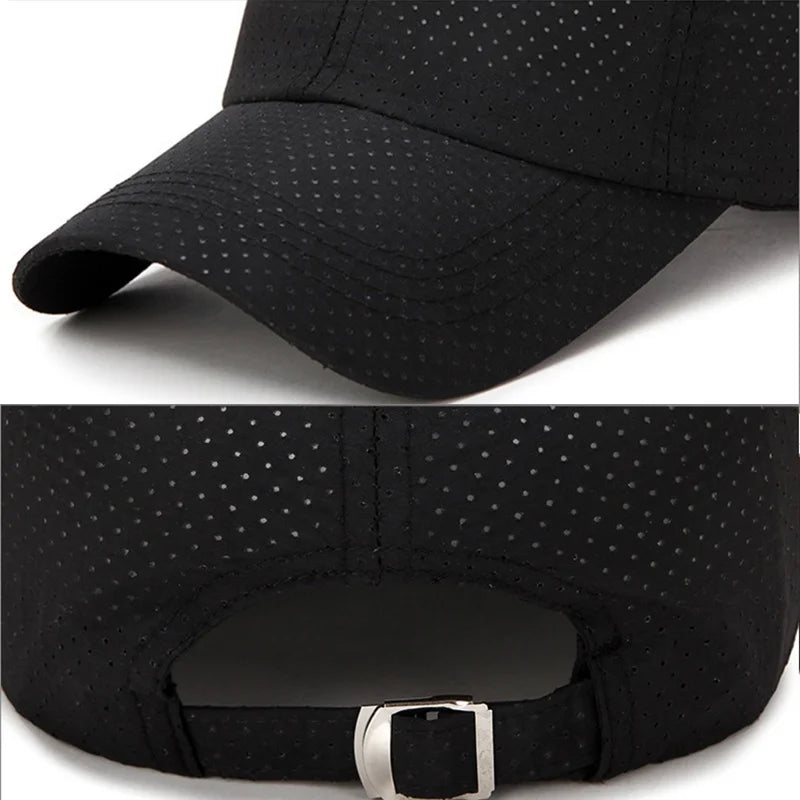 2024 New Summer Men Women Snapback Quick Dry Mesh Baseball Cap Sun Hat Bone Breathable Hats Adjustable outdoor hat