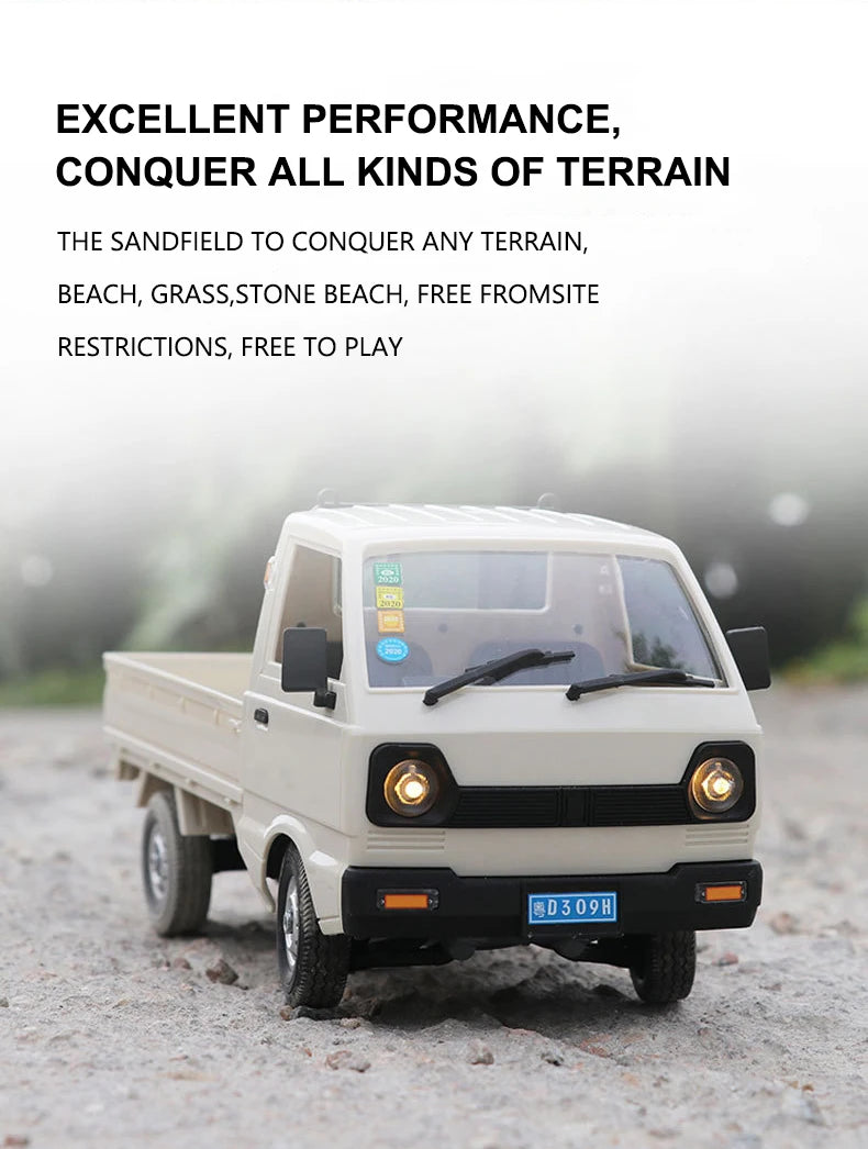 WPL D12 1:10 / 1:16 RC CAR Simulation Drift Climbing Truck LED Light Haul Cargo Remote Control Electric Toys For Children