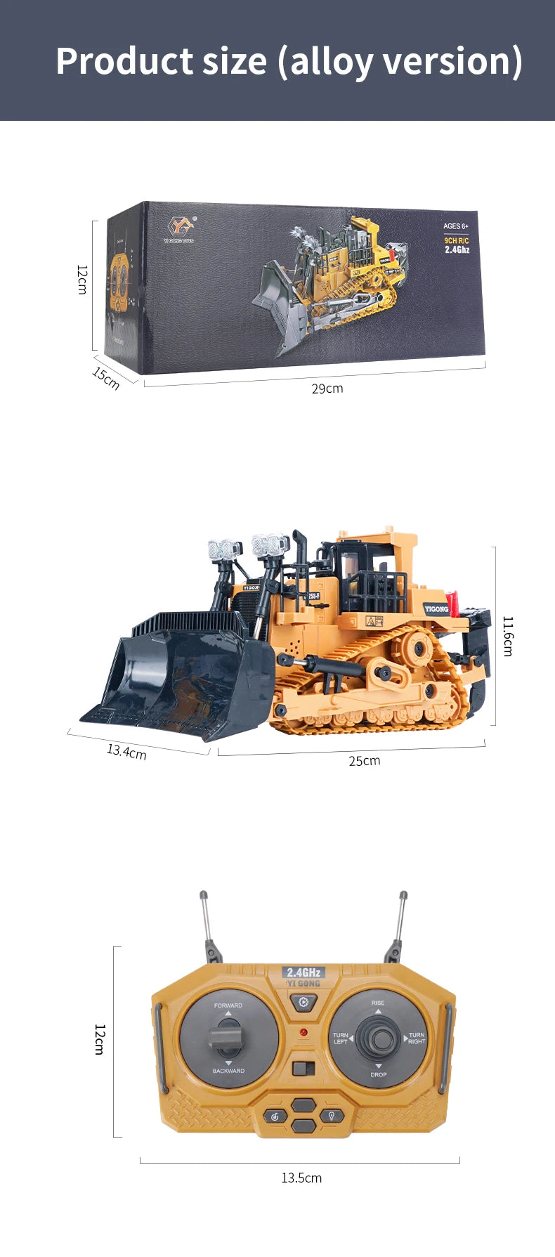 RC Excavator 1:20 Remote Control Truck 2.4G RC Crawler Engineering Vehicle Truck Radio Control Children\'s Day Back to School
