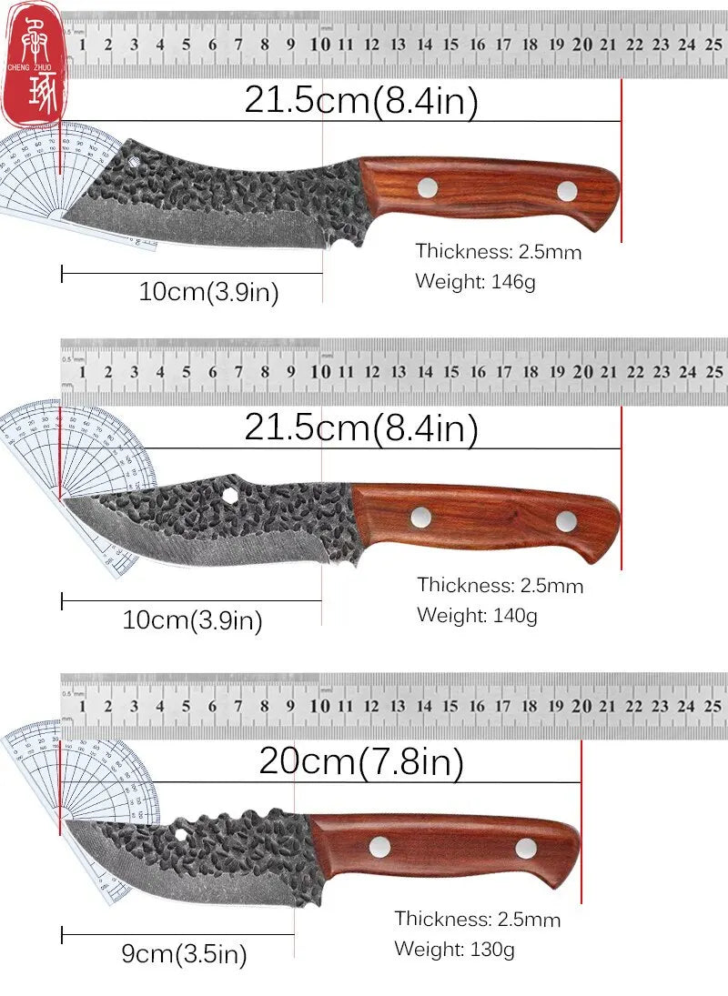 Handmade Forged Boning Knife Kitchen Butcher Knife BBQ Cooking Chef Knives Household Fruit Utility Knife Kitchen Accessories