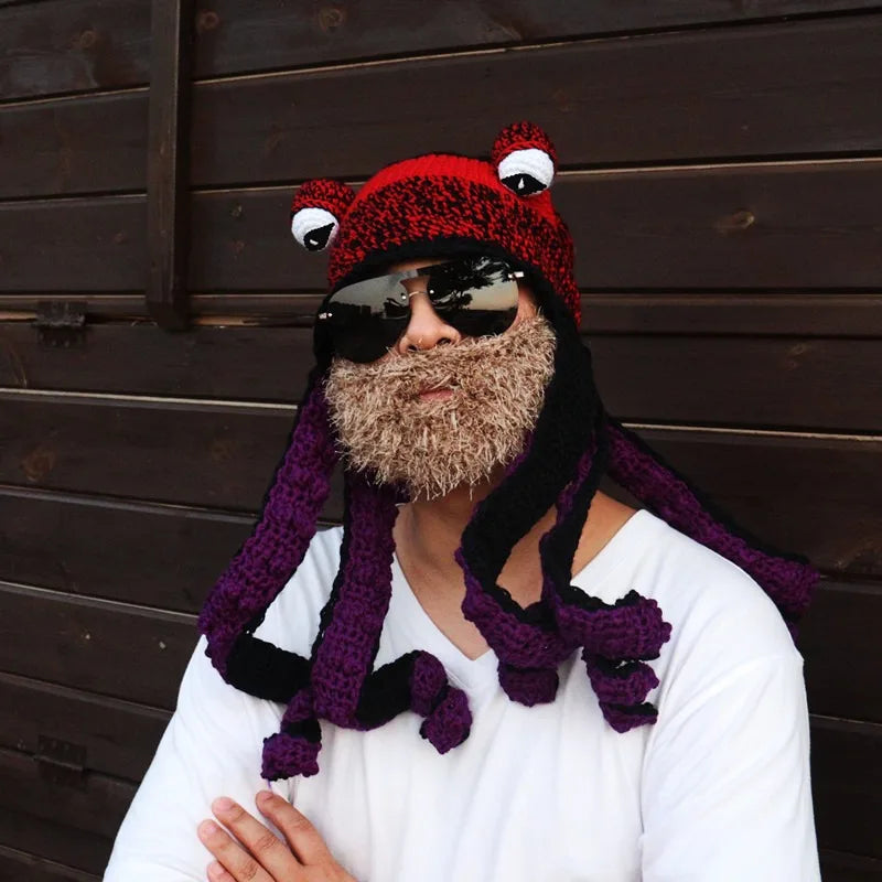 Hat Unisex Cthulhu Style Adult Party Funny Octopus Headgear Creative Holiday Gift Tricky Woolen Hat
