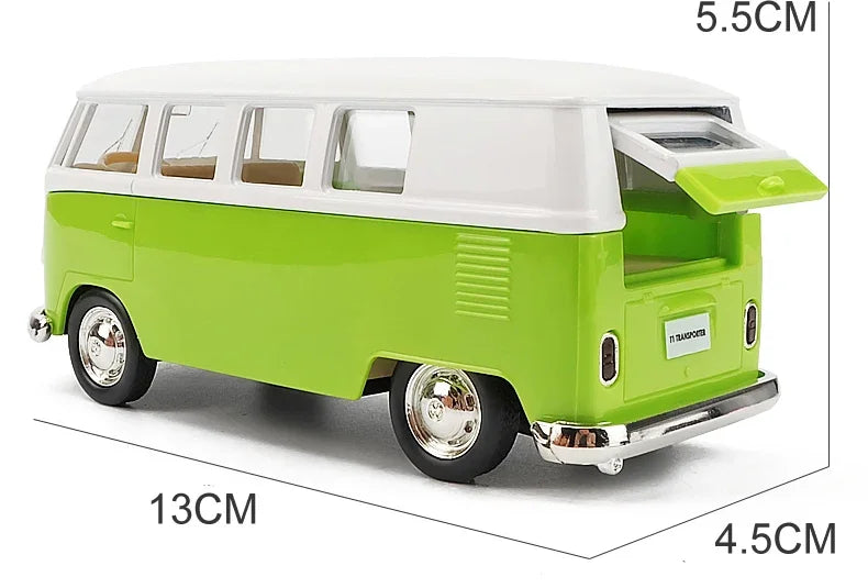 1:36 Volkswagen T1 Bus Miniature Car VW Toys Alloy Diecasts Diecasts Scale Metal Collection Car Model Vehicles Kids Toy Car X23