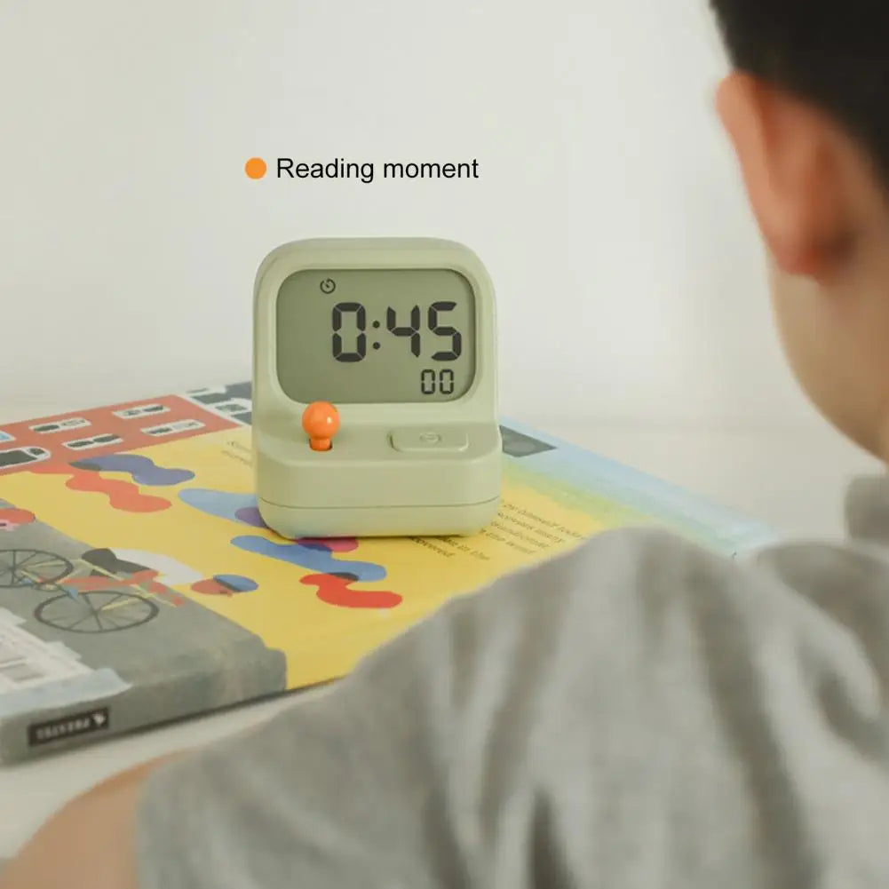 Creative Retro Mini Handheld Game Machine Alarm Clock Kids Cute Digital Clock Multi Function Coundown Snooze Desk Table Clock