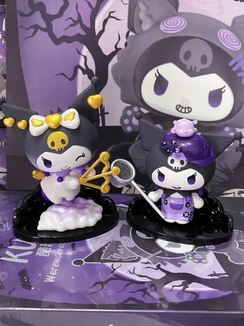 Sanrio Kuromi Blind Box Werewolf kill Series Action Figure Dolls Anime Figures Surprise Bag Cute Model Fans Collection Toy