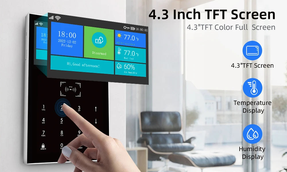 Tuya Smart 2G Alarm System for Home Burglar Security 433MHz WiFi GSM Alarm Wireless House App Control
