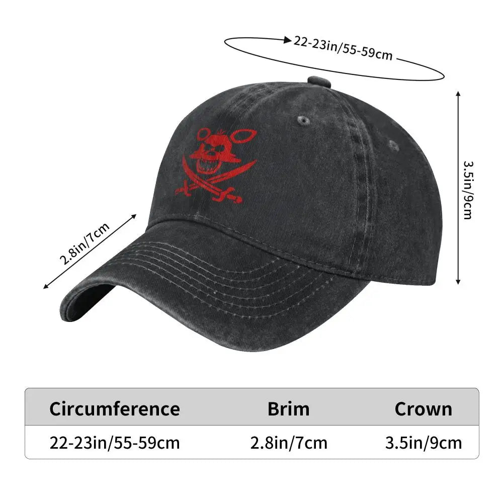 Pizza 1983 FNAF-Freddyy Five-Nights Men Women Baseball Cap Bear Gamer Halloween Distressed Cotton Hats Vintage Headwear
