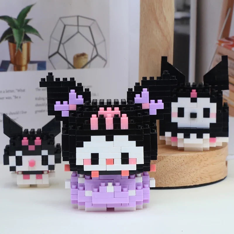 Disney Kuromi LinaBell Hello Kitty Building Blocks Princess Cartoon Bricks for CHILDREN'S Birthdays Halloween Christmas Easter