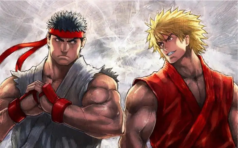 Anime Street Fighter Fighting Game Action Figure Ken Masters Hoshi Ryu PVC Kawaii Toys Dolls Room Decor Birthday Gift For Boys