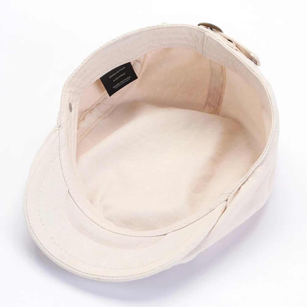 HT4156 Beret New Spring Summer Cap Hats for Men Women Adjustable Flat Beret Cap Male Female Artist Painter Beret Hat