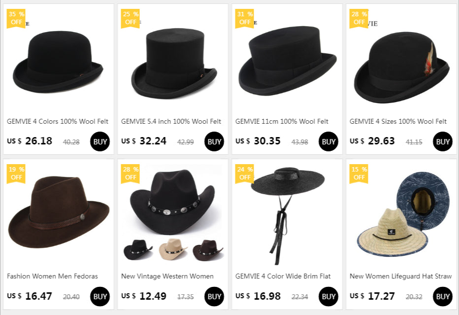 100% Wool British Europe Gentleman Tall Hat Stage Performance Top Hats Magician Retro Fashion Personality President Hat Fedora