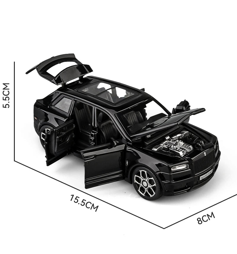 1:32 Rolls Royce SUV Cullinan Alloy Car Model Diecasts Metal Toy Car Model Simulation Sound and Light Collection Childrens Gifts