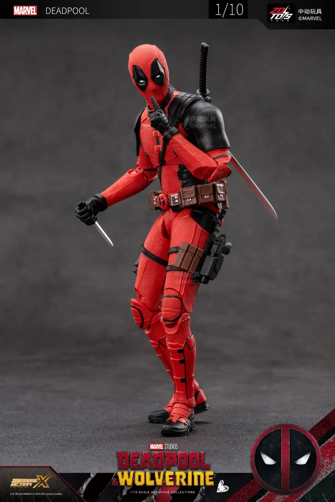 Deadpool & Wolverine Action Figure ZD Original Thor 1/10 X-Men Limited Guardians of The Galaxy Lord Cartoon Toys for Kids Gift