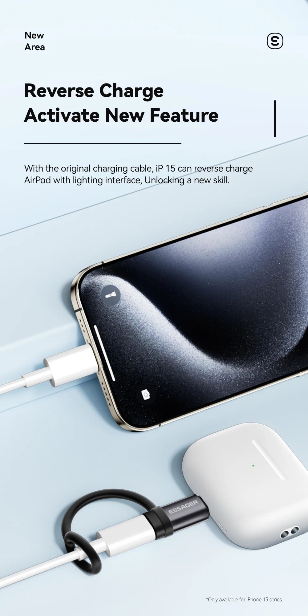 Essager Lighting To USB C Adapter 3A Fast Charging OTG for iPhone 15 xr Pro Type C To Lighting iPhone Connector OTG Converter