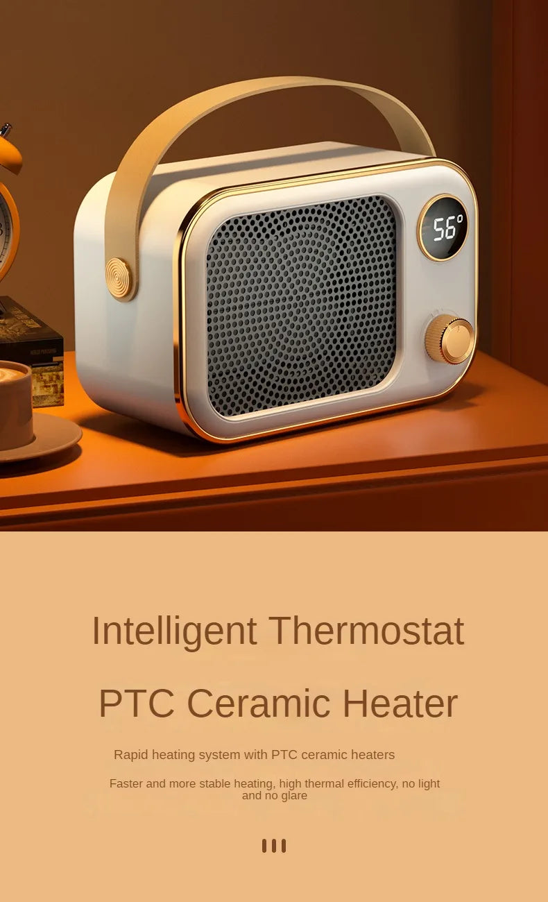 1200W Electric Heater Fan Portable Desktop Fan Heating Warm Air Blower Hand Foot Radiators Home Office Room Warmer Machine 220V