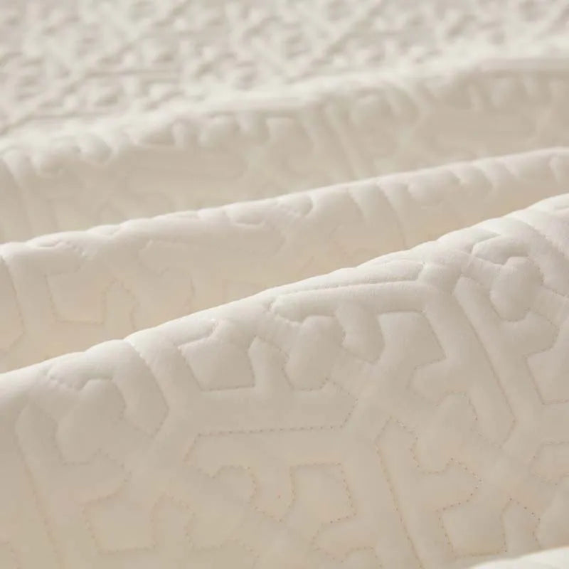 Pure Cotton Soft Quilted Mattress Cover Anti-bacterial King Size Customized Bed Pad Protector Cover Not Included Pillowcase