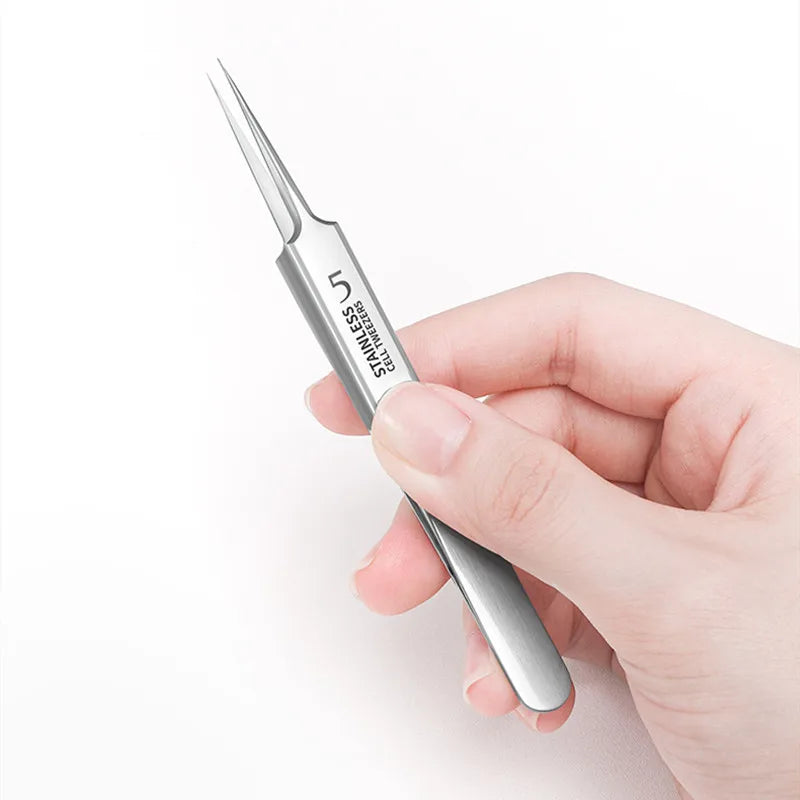 Ultra-Fine No. 5 Cell Acne Blackhead Clip Tweezers Beauty Salon Special Acne Needle Facial Care Tool