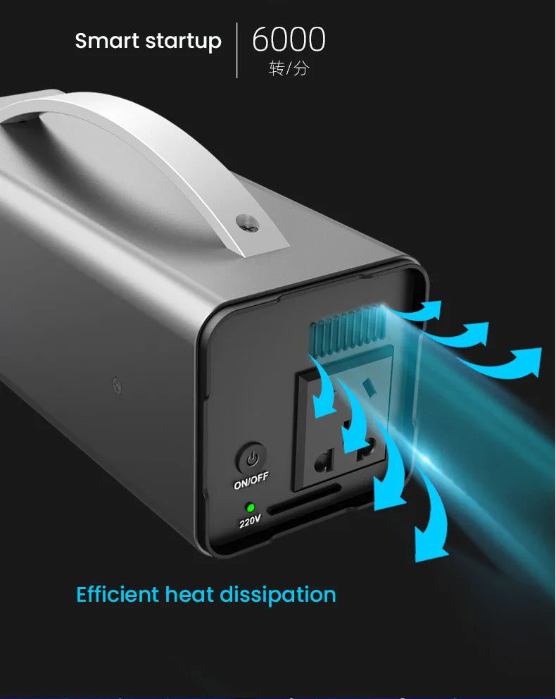 200W 32000mAh Portable Power Station Power Supply Outdoor Camping Laptop Powerful Powerbank Emergency External Auxiliary Battery