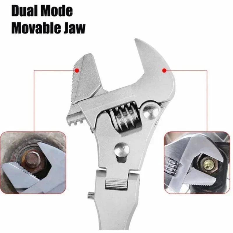 Multifunction 5 in1 Torque Wrench 10 Inch Adjustable Ratchet Wrench 180 Degree Folding Spanner Household Maintenance Manual Tool