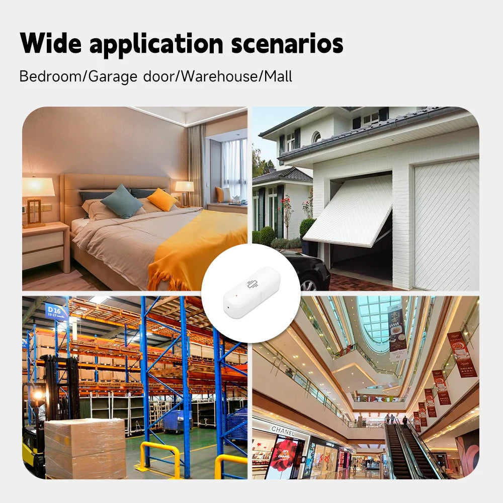 Tuya Zigbee Smart Vibration Sensor Detection Smart Life APP Notification Real-Time Monitor Motion Shock Alarm History Record