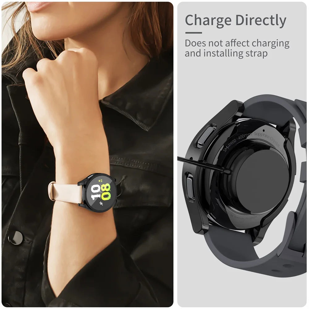 Watch Case for Samsung Galaxy Watch 4/5 40mm 44mm TPU Screen Protector All-Around Bumper Protective Cover galaxy Watch 5 4 44mm