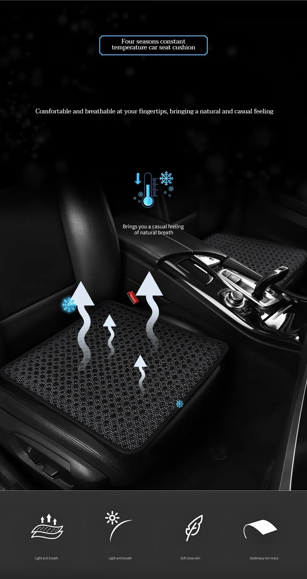 New Honeycomb Mesh Seat Cushion, Fresh, Breathable and Comfortable, Suitable for Car, Home. Office