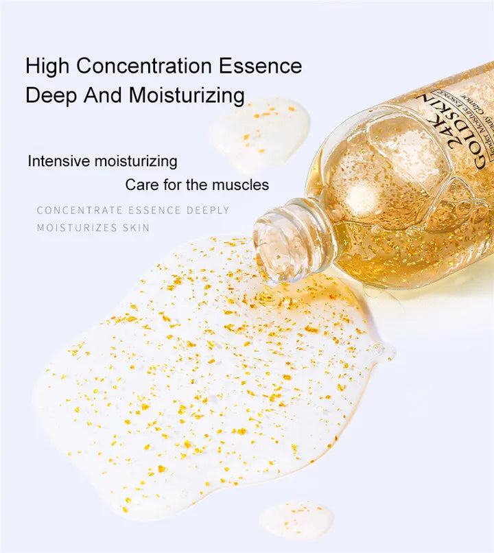 24k Gold Face Serum Brightening Skin Care Products Hyaluronic Acid Niacinamide Facial Nourish Smooth Care Beauty Health