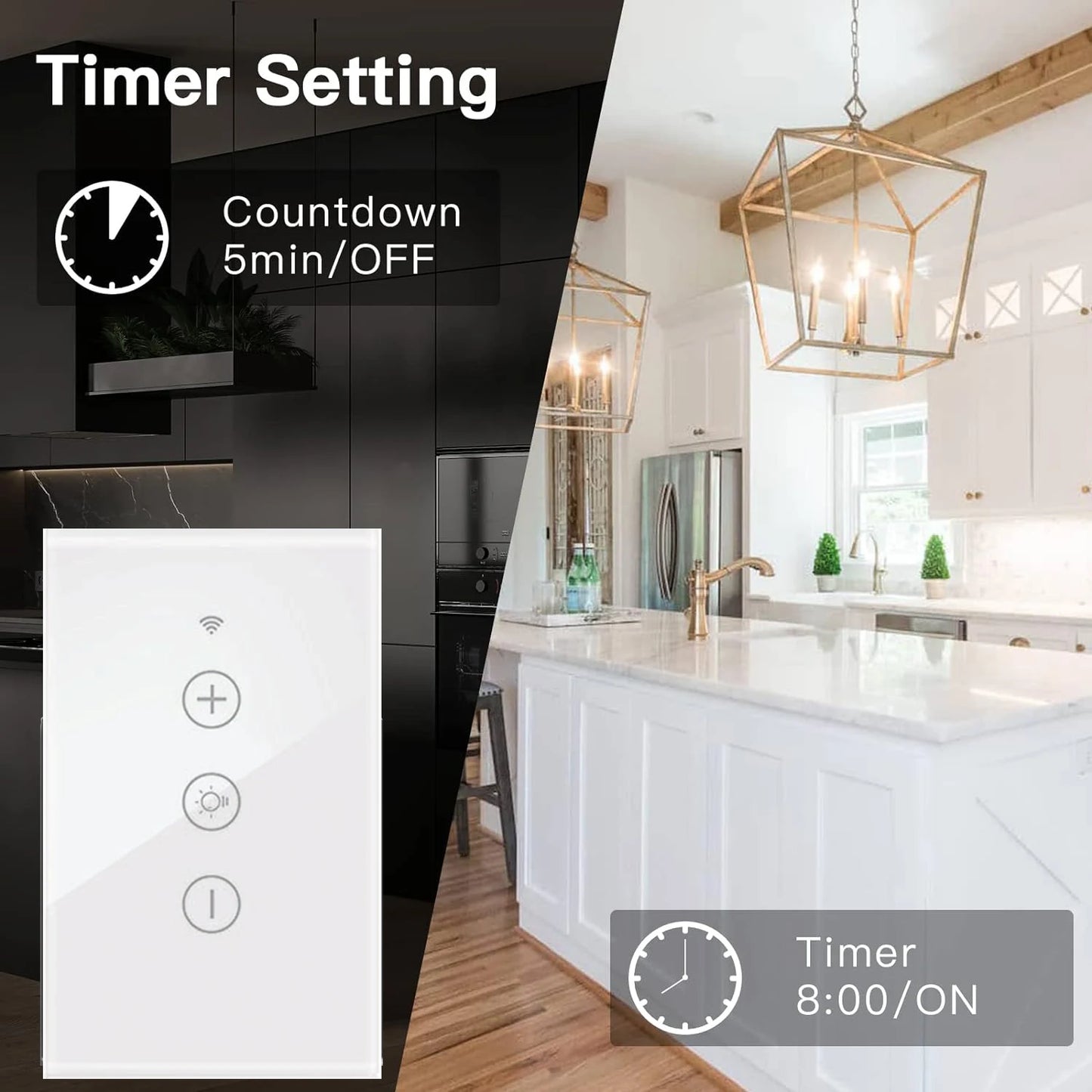 Tuya US Smart Life LED Dimmer Switch Wifi Remote Home Lights Dimming Touch Switches Voice Control Alexa Google Home Smart Home