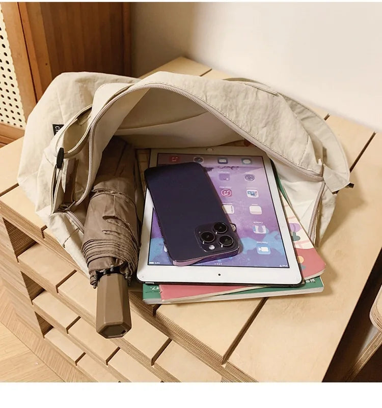 Japanese Women Men Shoulder Crossbody Bag Large Canvas Messenger Bags for Student 2024 Brand Book Bags Female Handbag Satchels