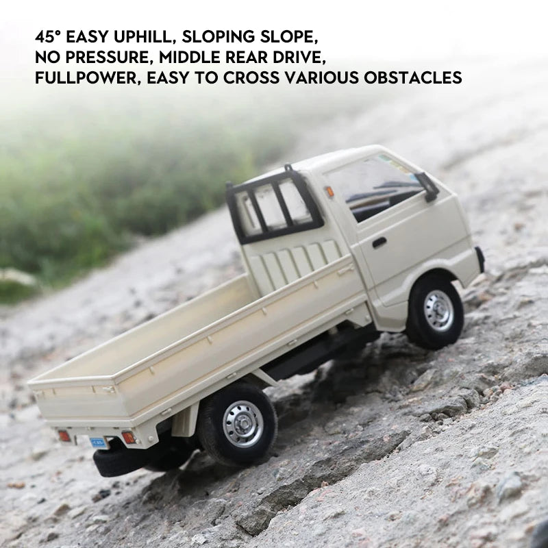 WPL D12 1:10 / 1:16 RC CAR Simulation Drift Climbing Truck LED Light Haul Cargo Remote Control Electric Toys For Children