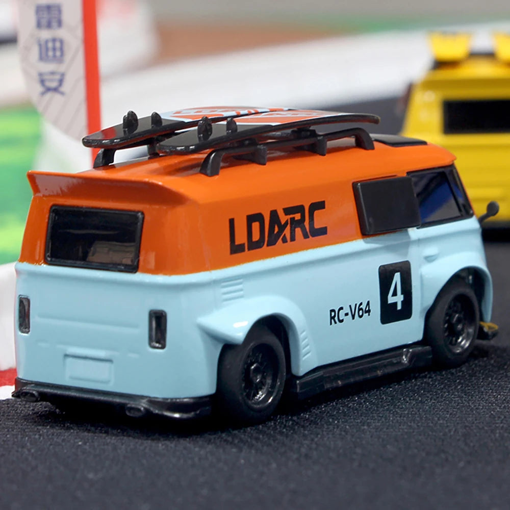 LDARC V64 1/64 MINI RC Simulated Electric Remote Control Model Car Tabletop Bus Vehicle RTR 2.4GHz Adults Children's Toys