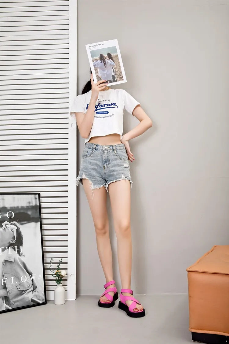 AIYUQI Sandals Women Genuine Leather 2024 Summer New Clip Toe Sandals Ladies Roman Women Shoes Muffin Sandals WHS MTO