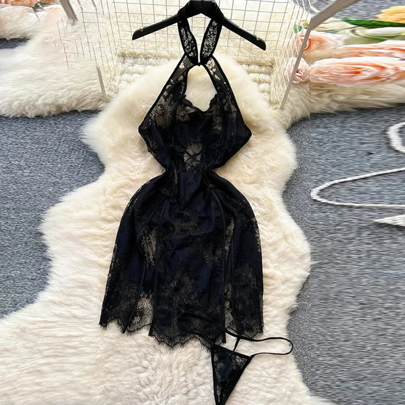 Girls Sexy Cute Japanese JK Uniform Mini Checkered Strap Skirt Off Shoulder High Waist Elastic Cosplay Dress Hot Sweet Pajama