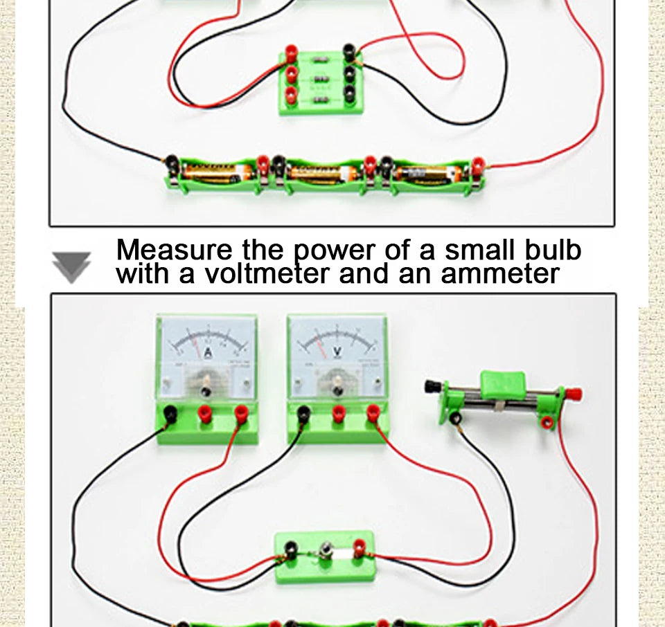 Physics Labs Basic Electricity Discovery Circuit Magnetism Experiment Kits Science Education Toy for Junior Senior High School