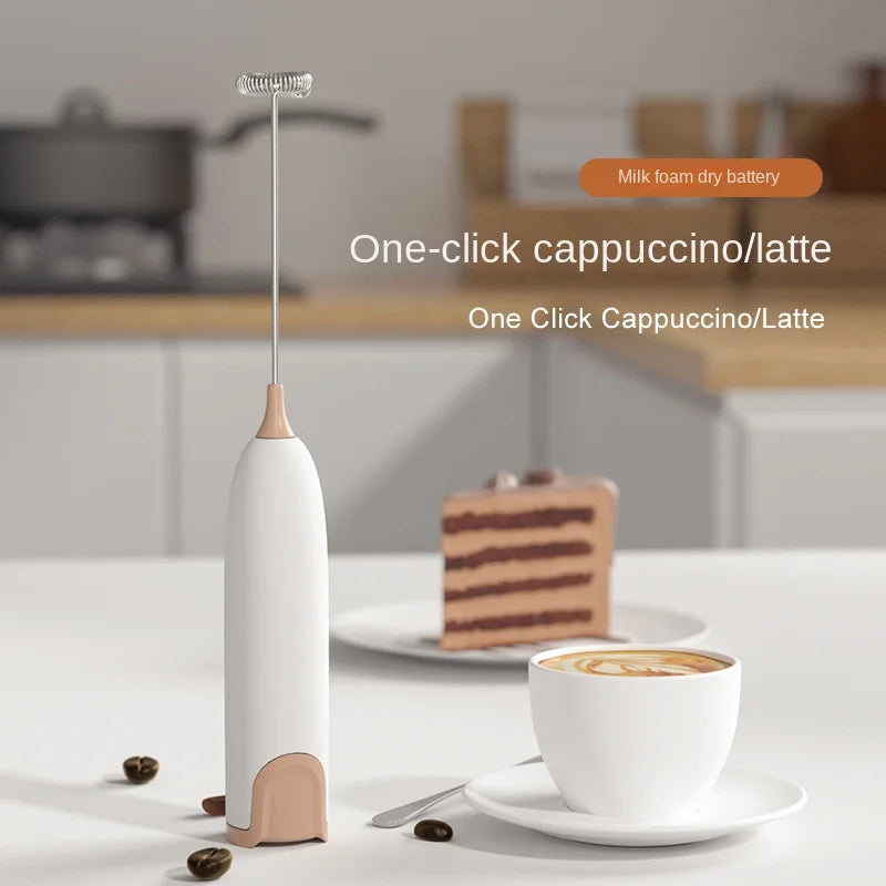 Electric Milk Frother Kitchen Drink Foamer Whisk Mixer Stirrer Coffee Cappuccino Creamer Whisk Frothy Blend Whisker Egg Beater