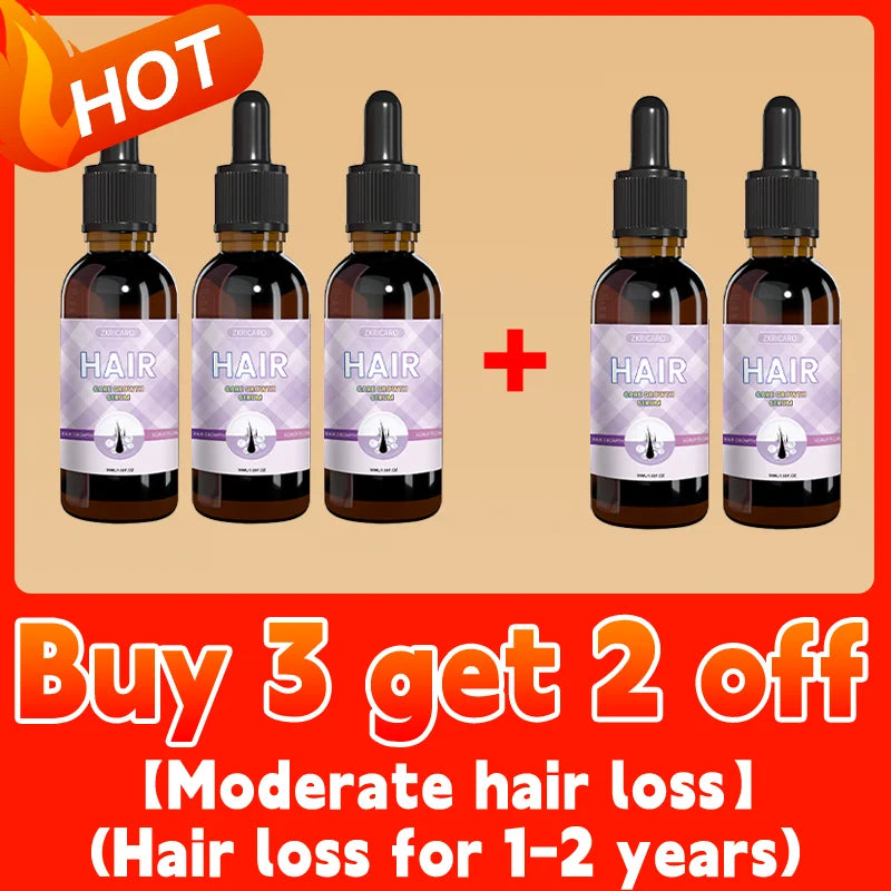 Hair growth essential oil. Effectively repairs baldness and hair loss symptoms, suitable for both men and women