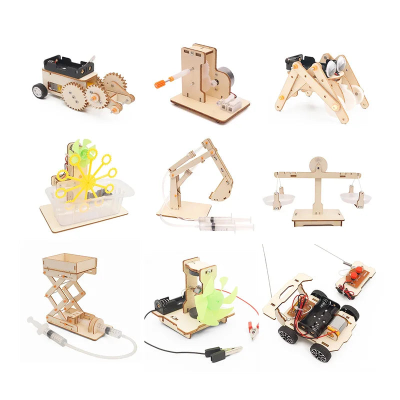 DIY Handmade Small Production Physical Model Assembly Craft Technology Science Experiment Educational Toy Project for School Kid