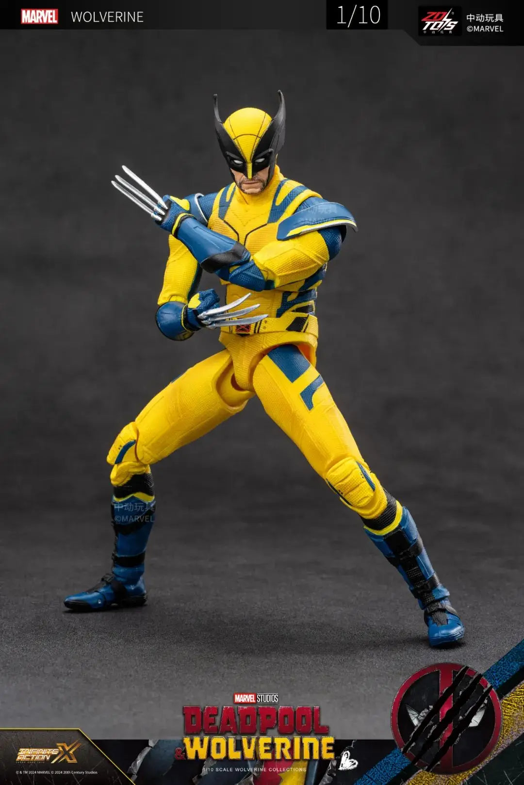 Deadpool & Wolverine Action Figure ZD Original Thor 1/10 X-Men Limited Guardians of The Galaxy Lord Cartoon Toys for Kids Gift