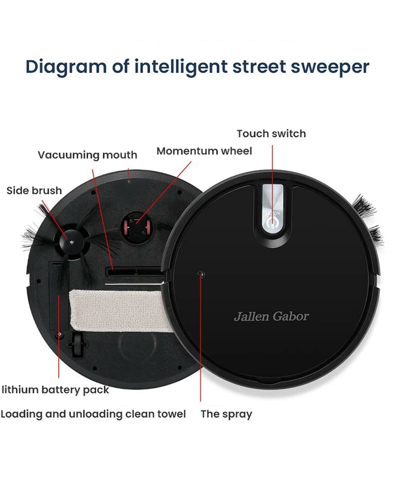 5 in 1 Wireless Smart Robot Vacuum Cleaner Multifunctional Super Quiet Vacuuming Mopping Humidifying For Home Use Home Appliance