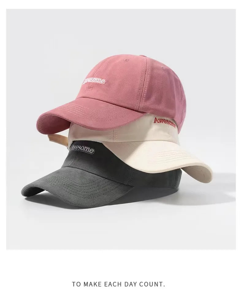 Spring Autumn Awesome Boys Girls Women Baseball Caps 2023 Dropshipping Letter Embroidered Men's Women's Cap Hip Hop Snapback Hat