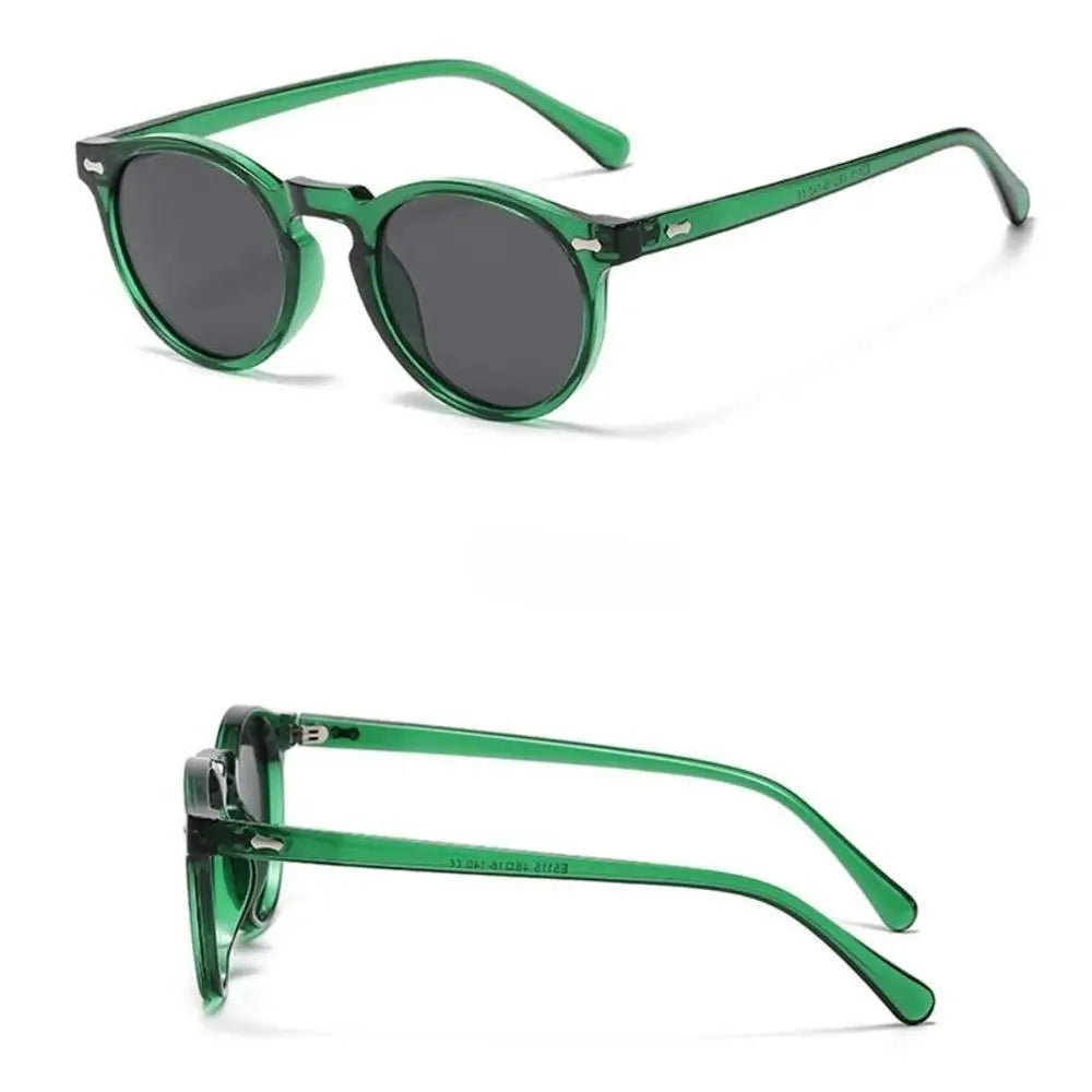 Retro Round Polarized Sunglasses Men Women Fashion Vintage Driving Glasses Outdoor Travel UV400 Shades Goggles Cycling Glasses