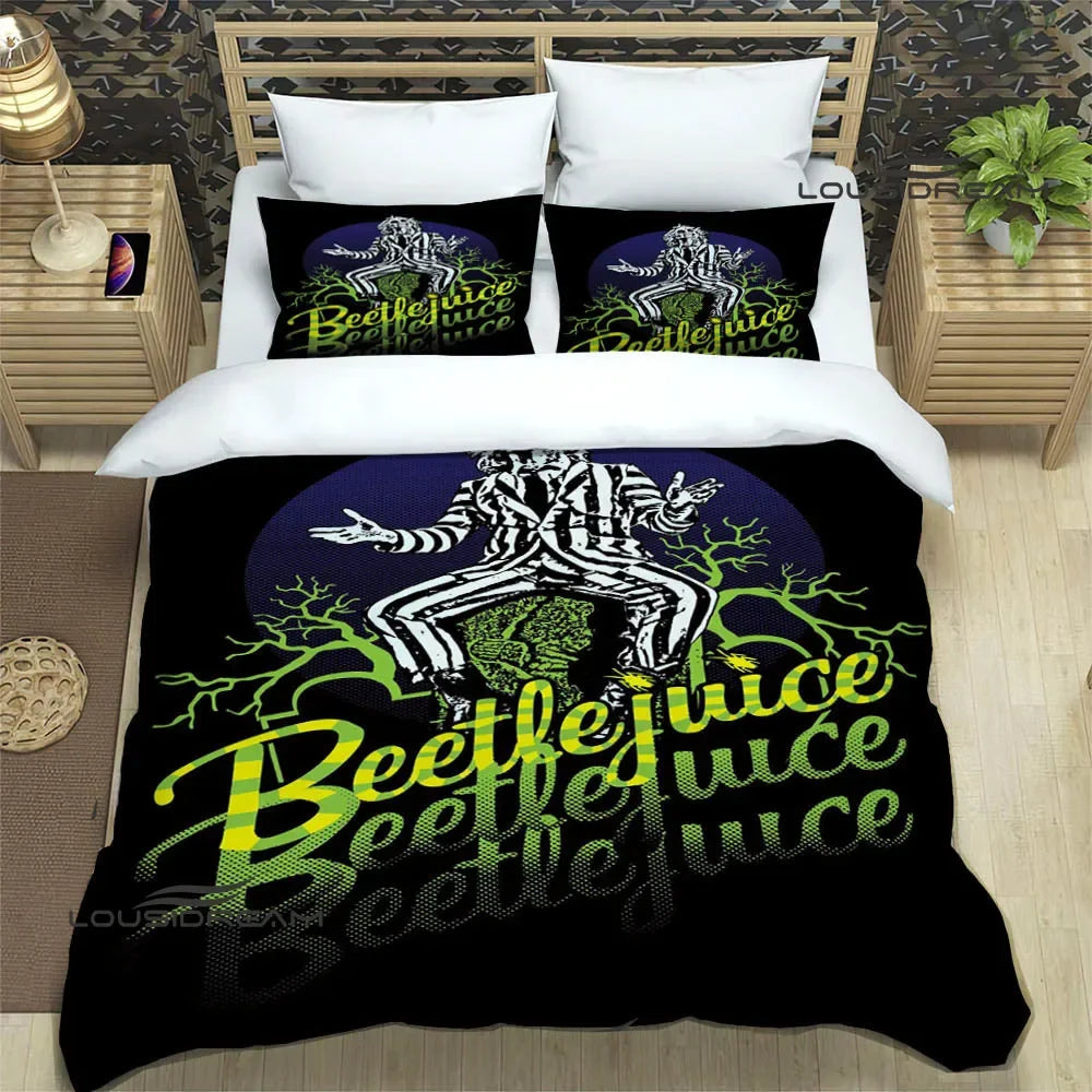 Horror movie B-Beetlejuice Bedding Sets exquisite supplies set duvet cover bed comforter set bedding set luxury birthday gift