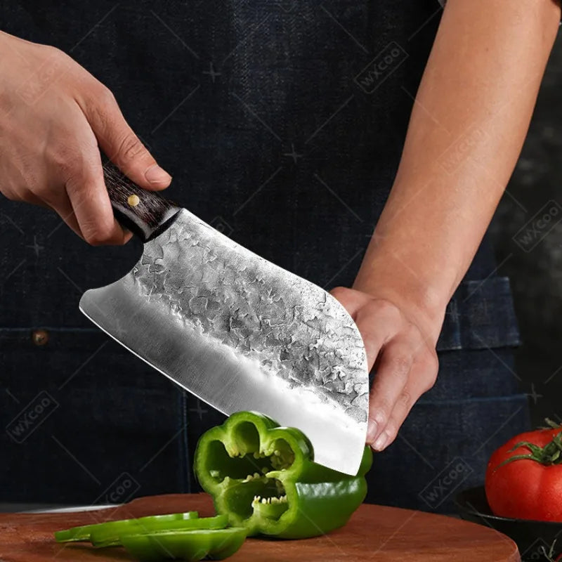 Professional Kitchen Knives Handmade Forged Chinese Knife Kitchen Slicing Meat Bone Traditional Kitchen Knives and Accessories