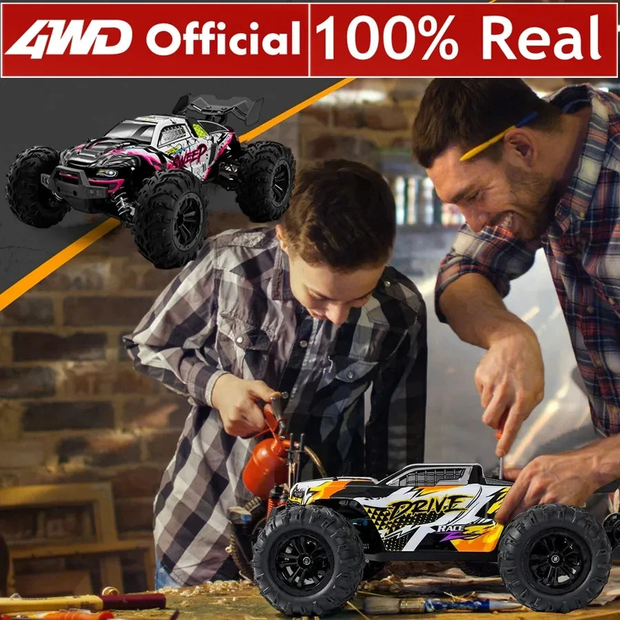 Super Brushless 80KM or 50KM/H 4WD RC Car With LED Remote Control Cars High Speed Drift Racing 4x4 Off Road Truck Kid Adult Toy