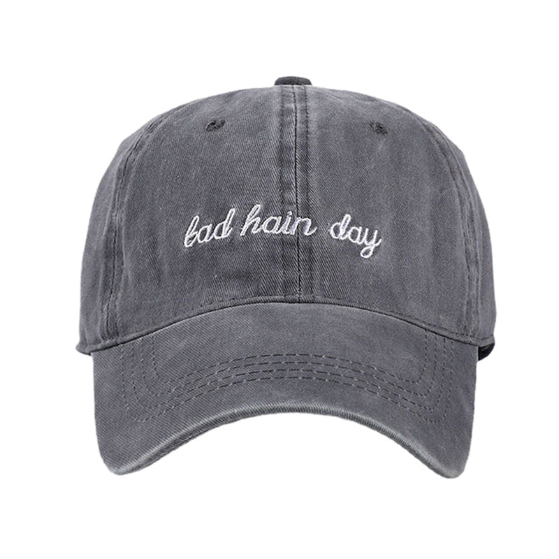 2024 New Bad Hair Day Washed Black Baseball Cap female male Snapback Hat Man Vintage Dad Hats for Men Women Gorras Hombre